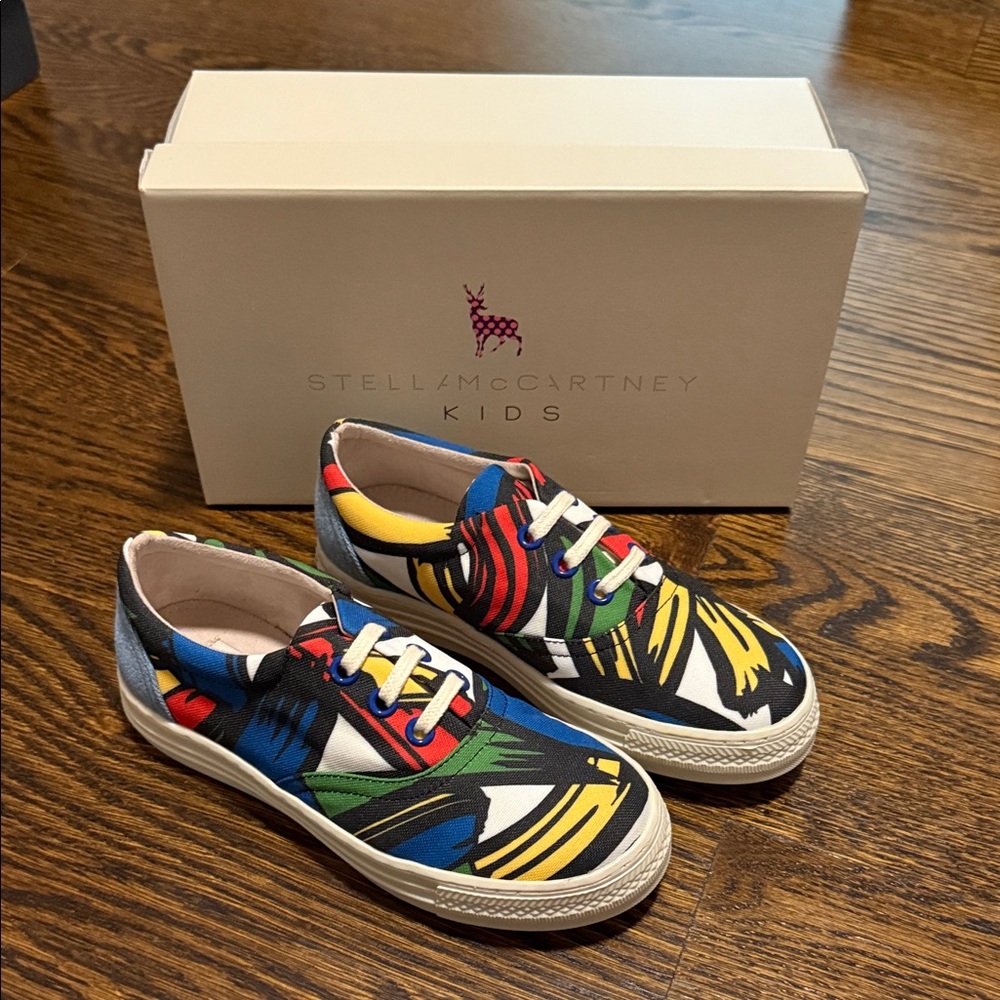 Stella McCartney Kids Brand New Colorful Patterned Sneakers